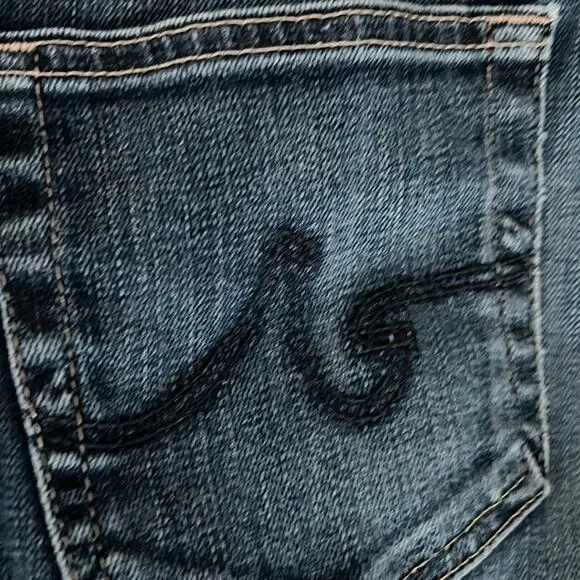 $175 Ag Adriano Goldschmied Aubrey jeans low-rise skinny straight 28 R