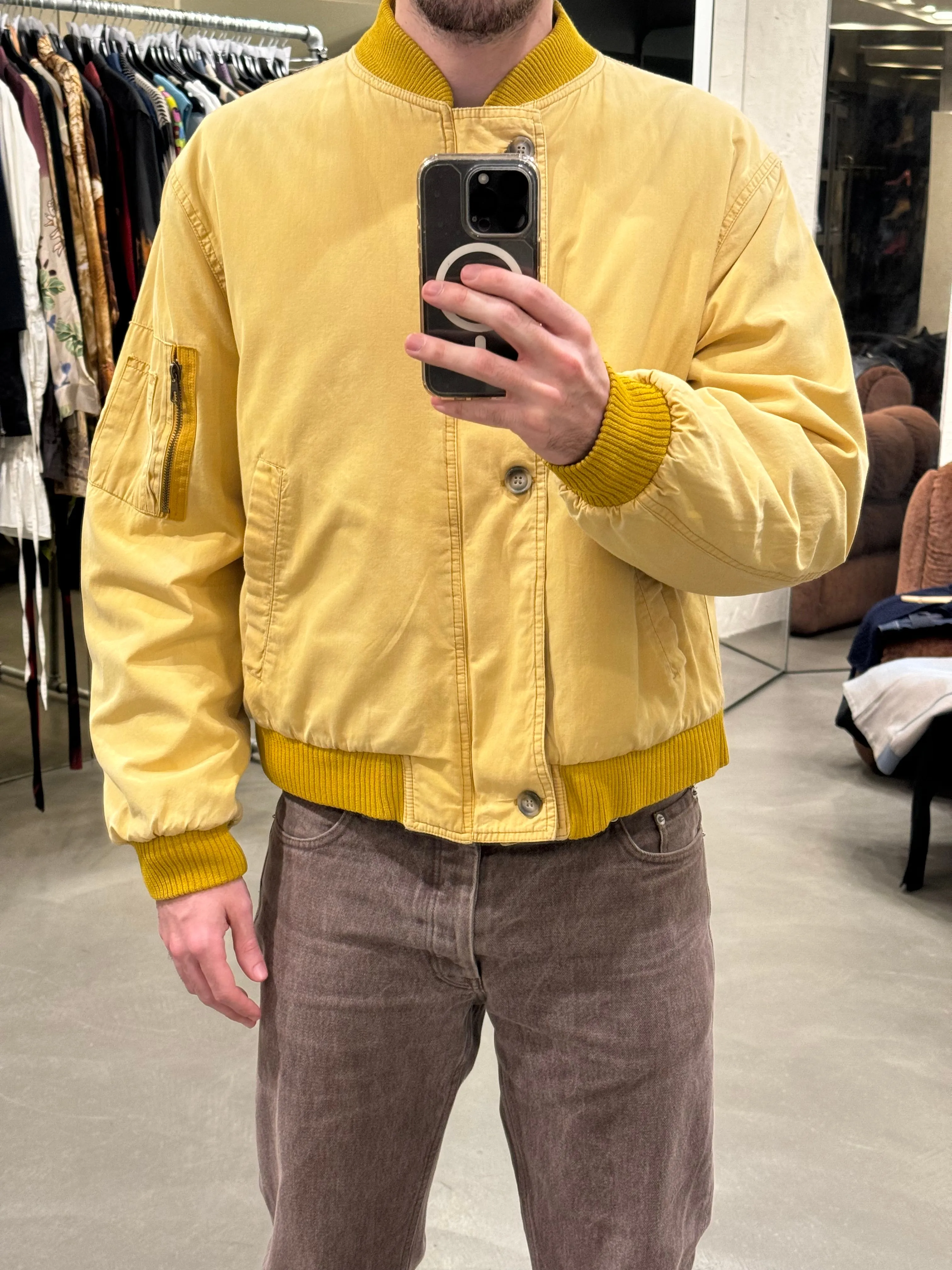 1990s Giorgio Armani faded bomber jacket