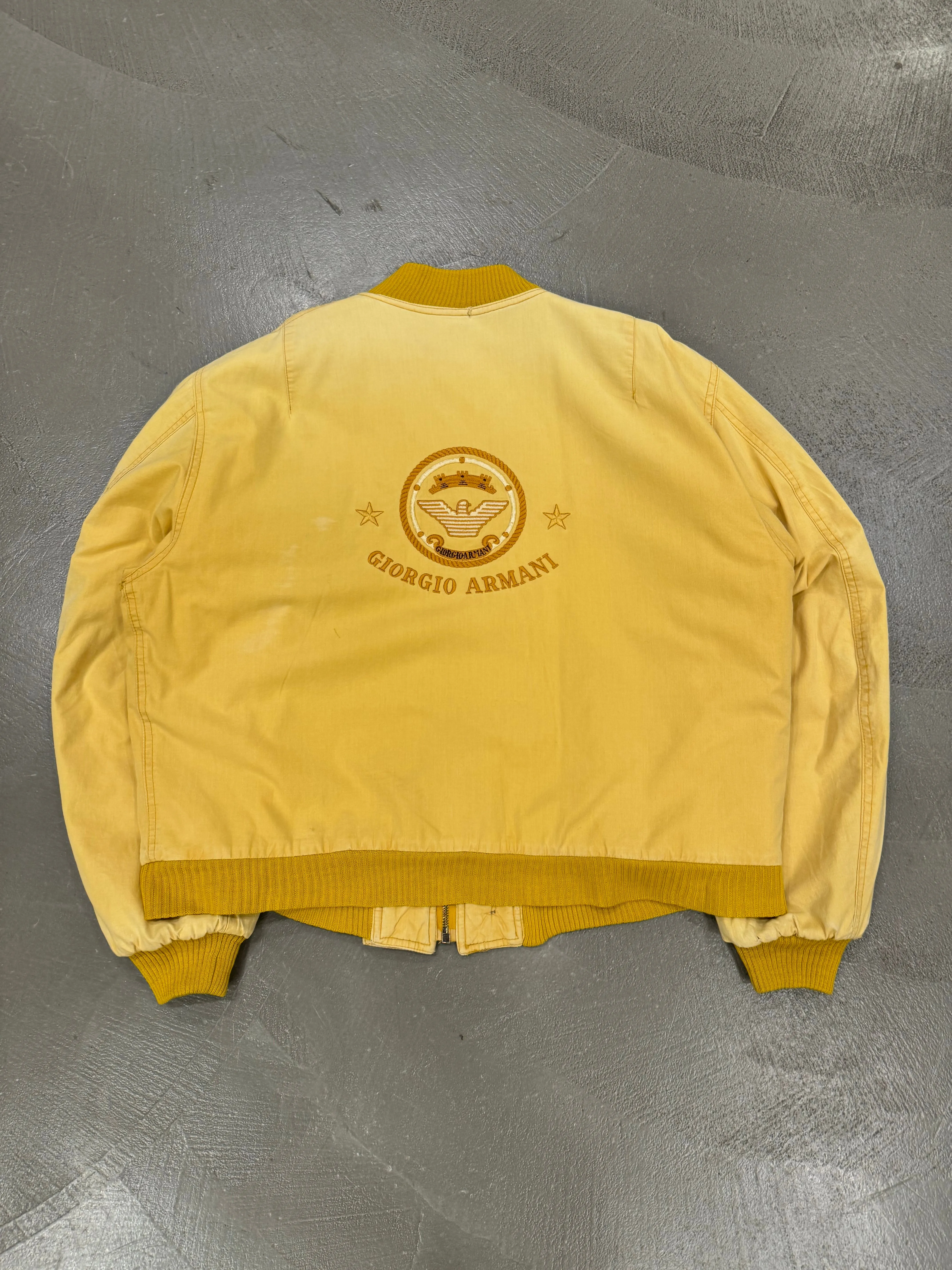 1990s Giorgio Armani faded bomber jacket