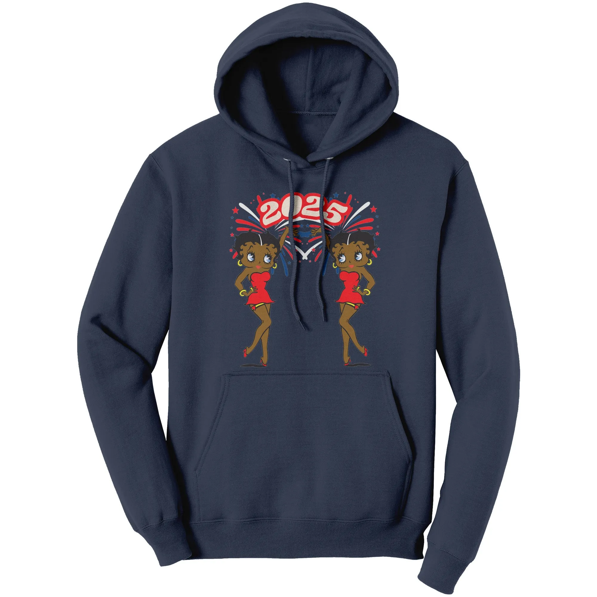 2025 New Year Hoodie, Cute Betty Boop Hoodie, 2025 Hoodie, Womens Hoodie, Christmas Hoodie, Christmas Womens Clothing Christmas Gift For Her