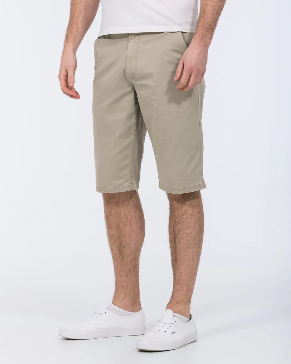 2t Grant Regular Fit Tall Chino Shorts (stone)