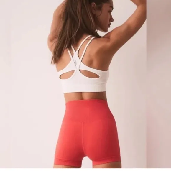 950. FREE PEOPLE Good Karma High-Waisted Shorts Sz XS/S NWOT $50