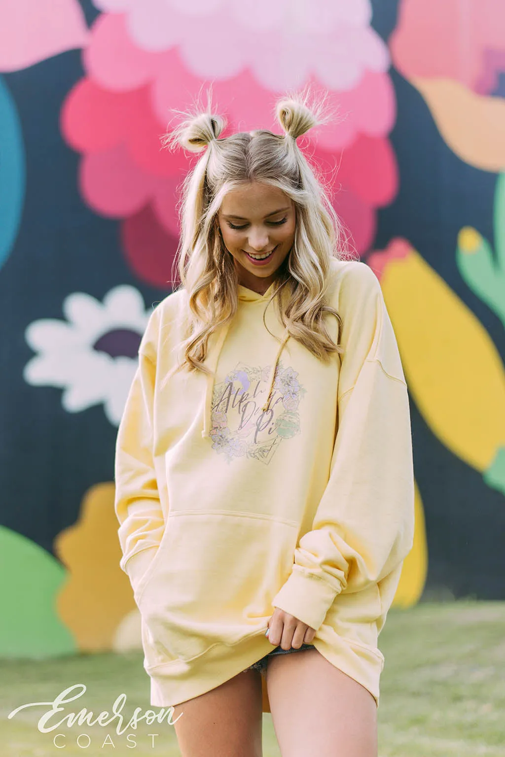 ADPi Floral Space Hoodie