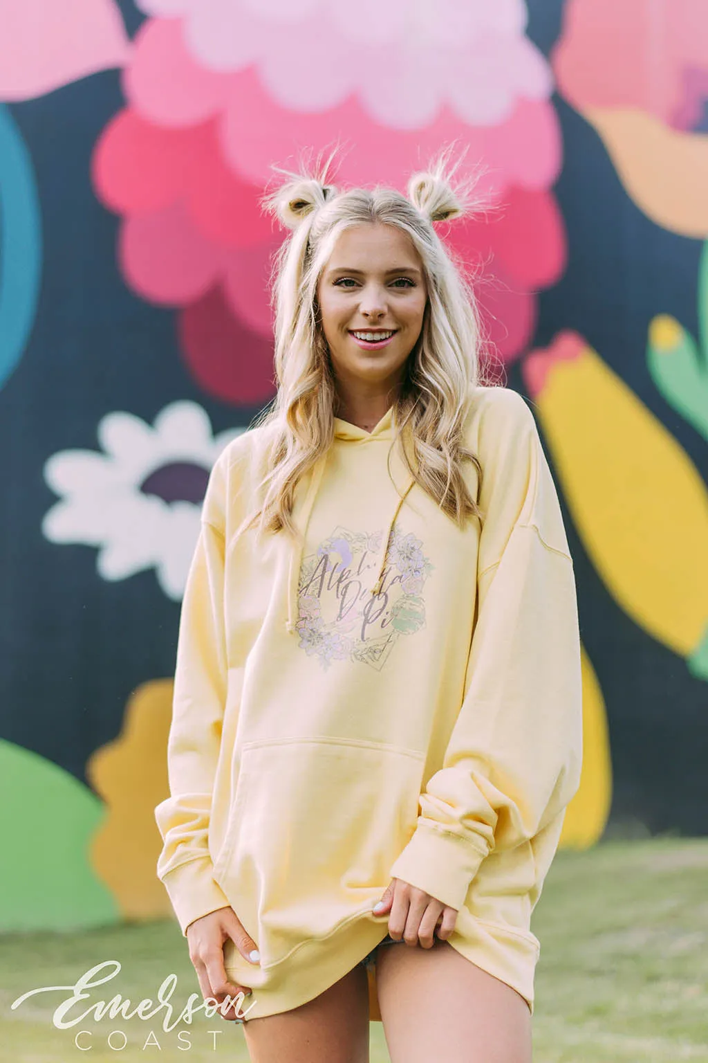 ADPi Floral Space Hoodie