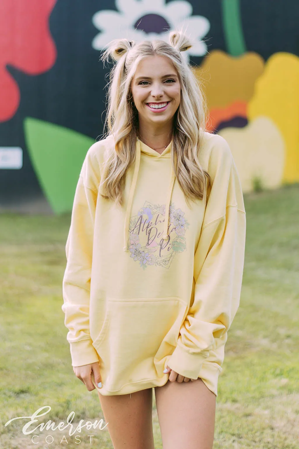 ADPi Floral Space Hoodie