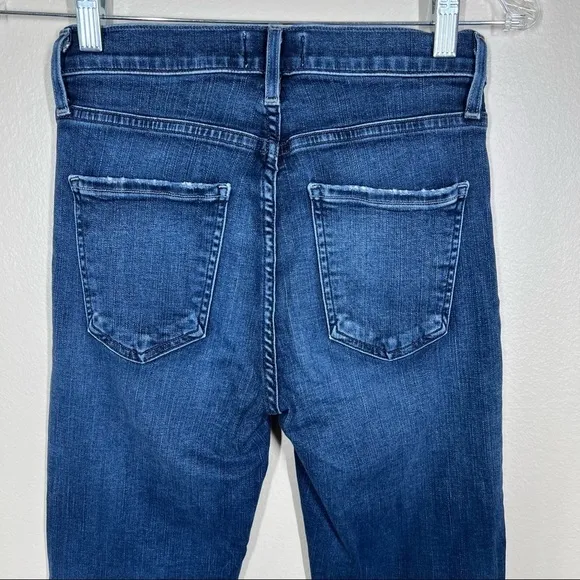 AGOLDE Sophie High Rise Crop Skinny Jeans with Raw Hem Womens Size 25