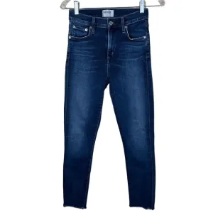 AGOLDE Sophie High Rise Crop Skinny Jeans with Raw Hem Womens Size 25