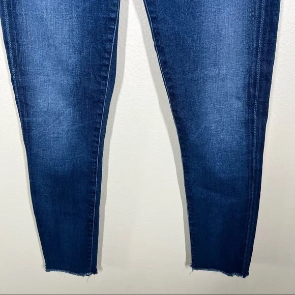 AGOLDE Sophie High Rise Crop Skinny Jeans with Raw Hem Womens Size 25