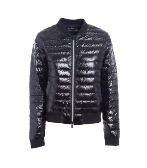 Aisha Light Down Bomber Jacket - Asphalt