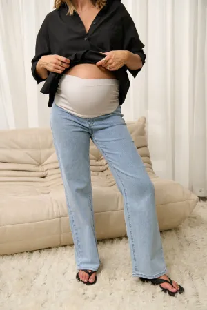 All Hours Wide Leg Jean - Pacific Blue