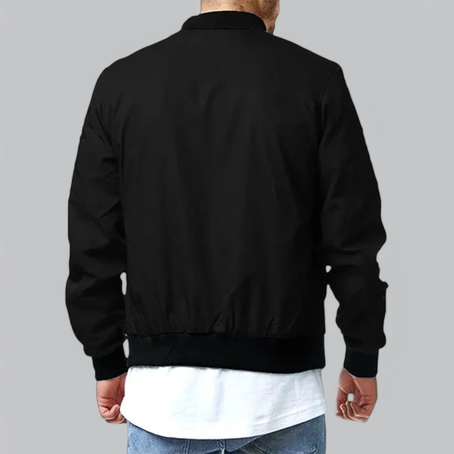 All-Season Bomber Jacket | Casual Fit, Lightweight, Water-Resistant, Stylish Outerwear for Men