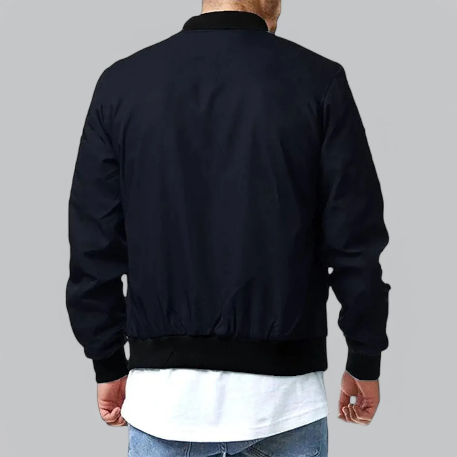 All-Season Bomber Jacket | Casual Fit, Lightweight, Water-Resistant, Stylish Outerwear for Men