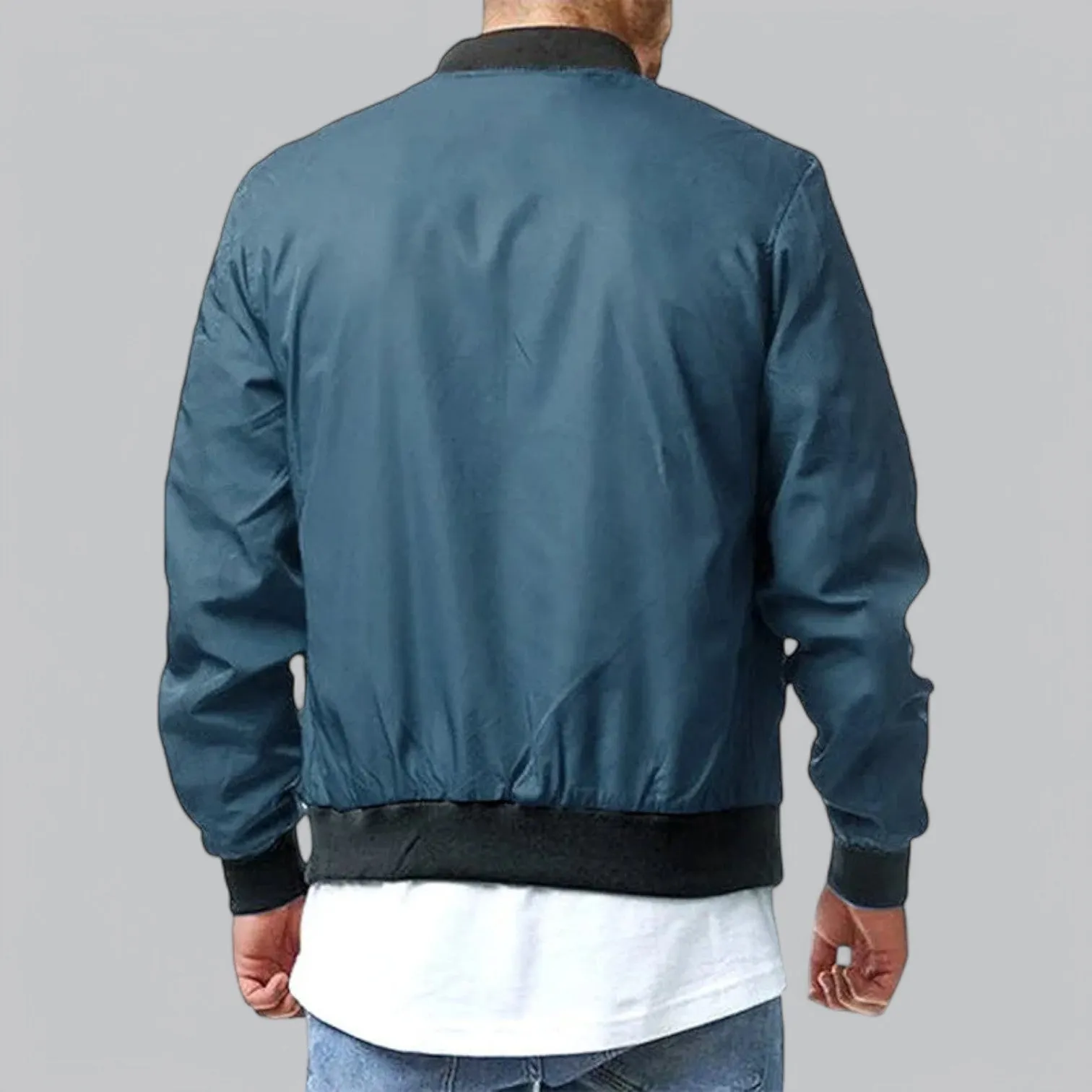All-Season Bomber Jacket | Casual Fit, Lightweight, Water-Resistant, Stylish Outerwear for Men