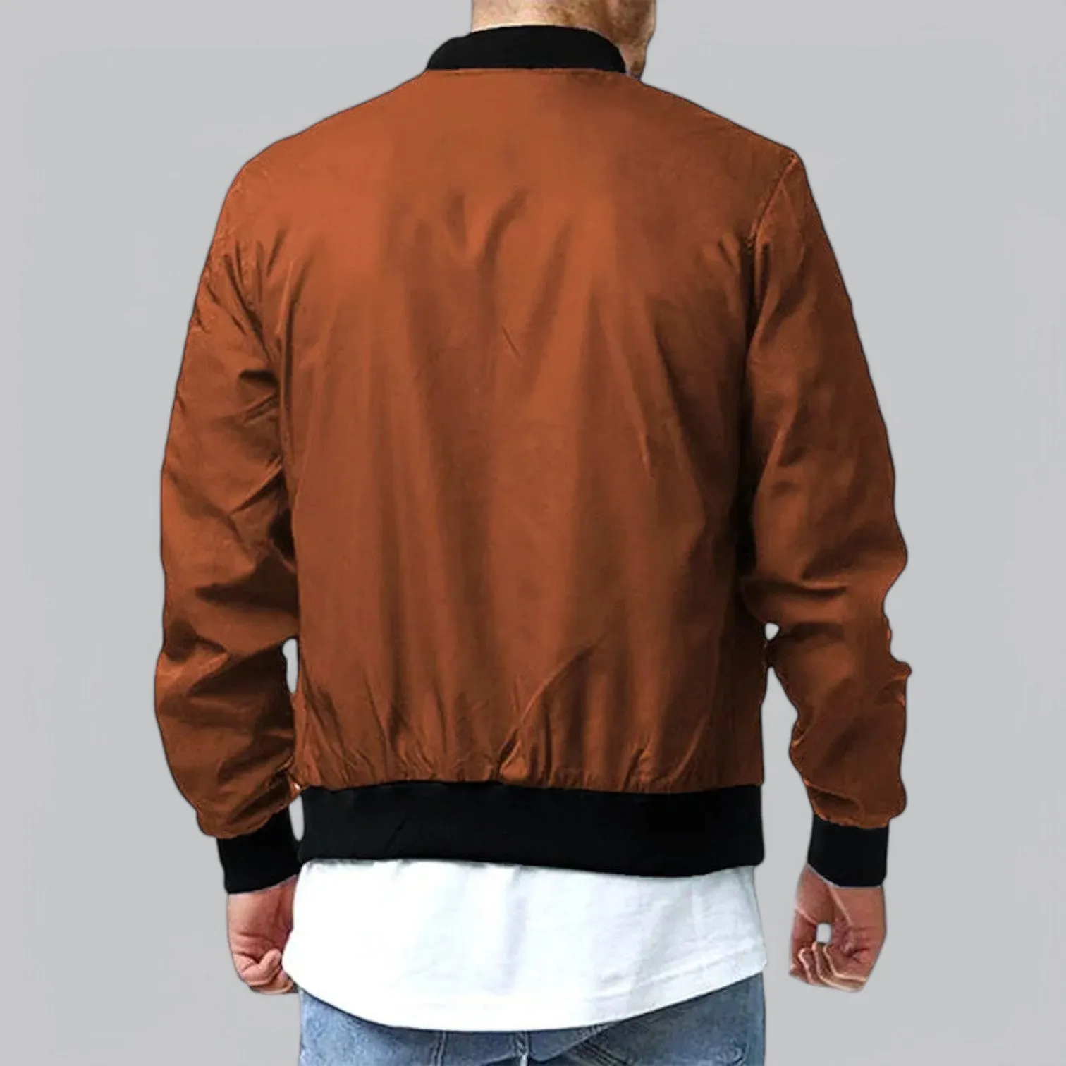 All-Season Bomber Jacket | Casual Fit, Lightweight, Water-Resistant, Stylish Outerwear for Men