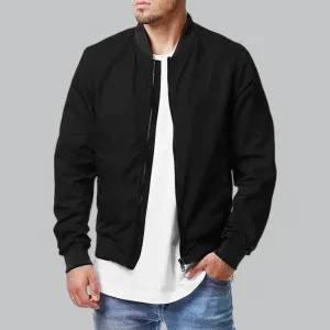 All-Season Bomber Jacket | Casual Fit, Lightweight, Water-Resistant, Stylish Outerwear for Men