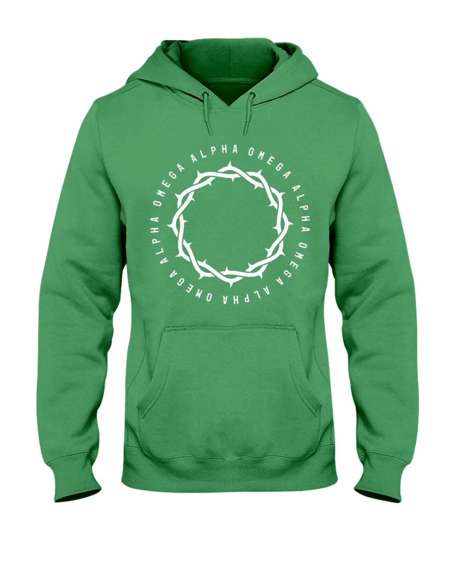 Alpha Omega - Large Crown - Hoodie