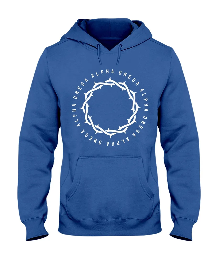 Alpha Omega - Large Crown - Hoodie