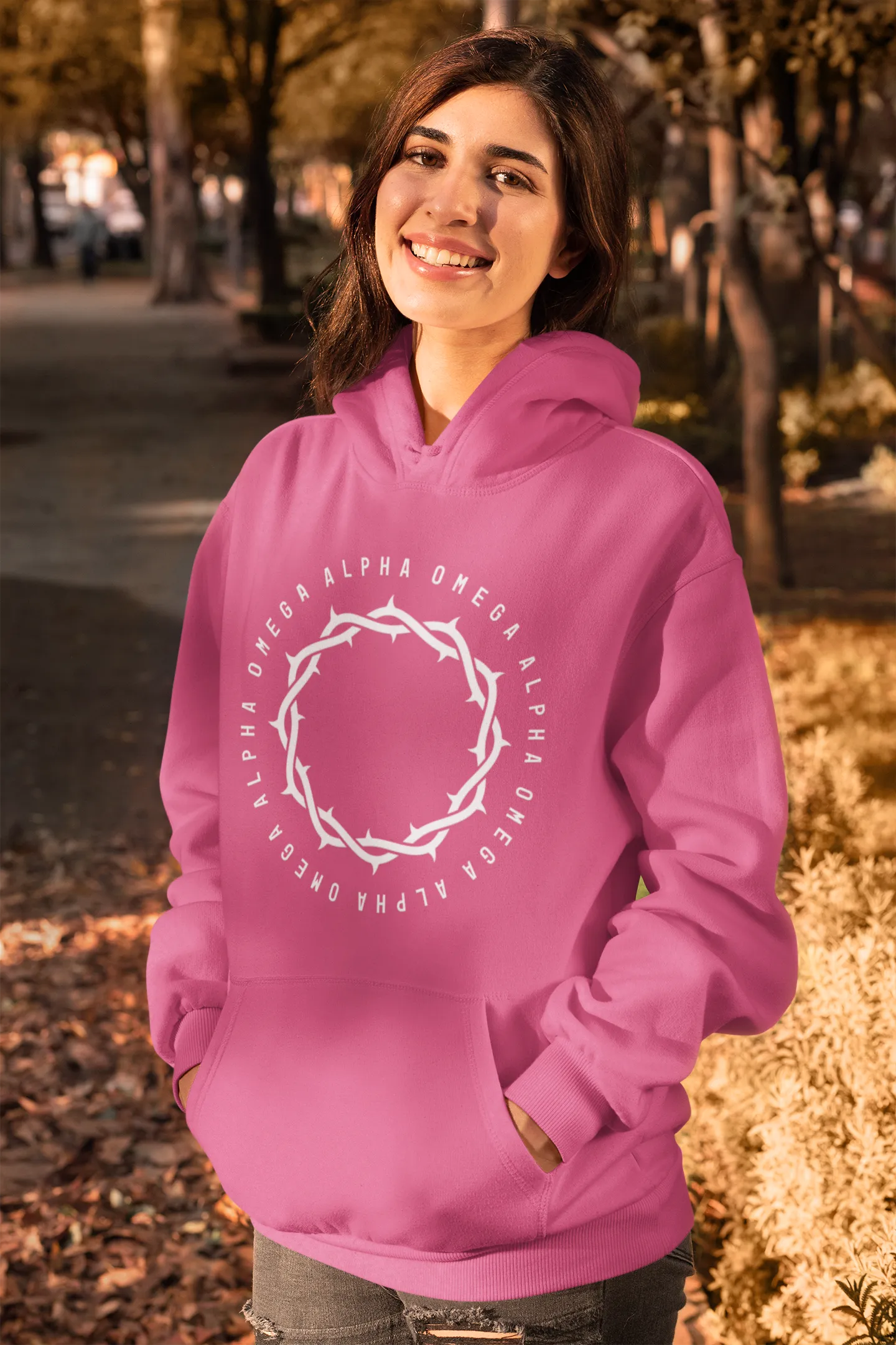 Alpha Omega - Large Crown - Hoodie