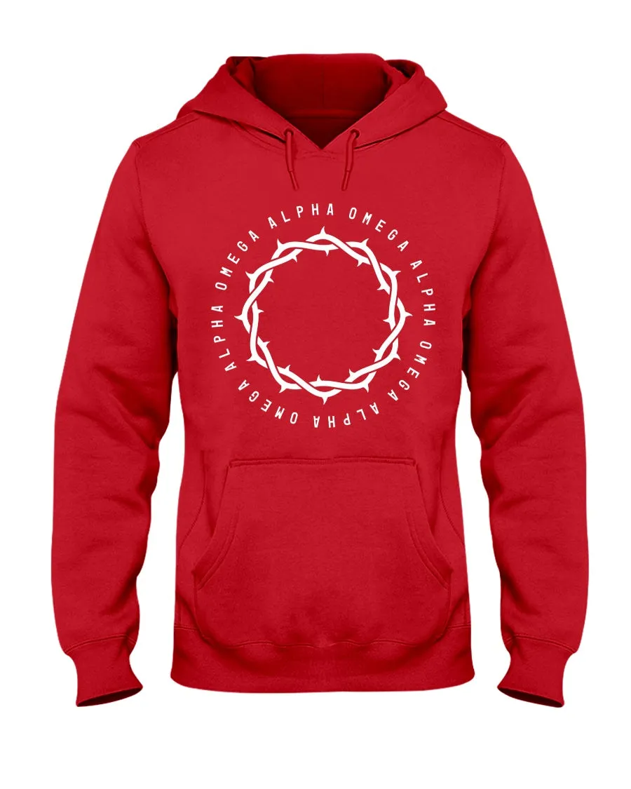 Alpha Omega - Large Crown - Hoodie