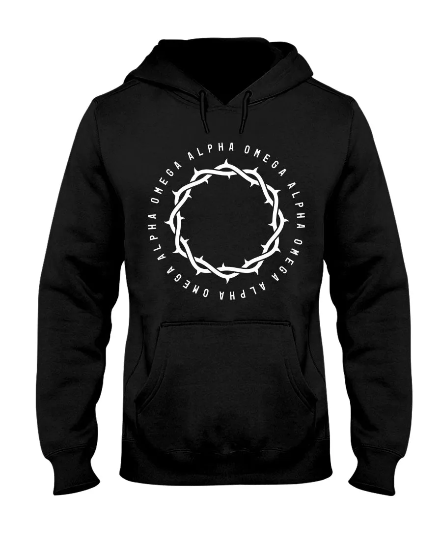 Alpha Omega - Large Crown - Hoodie