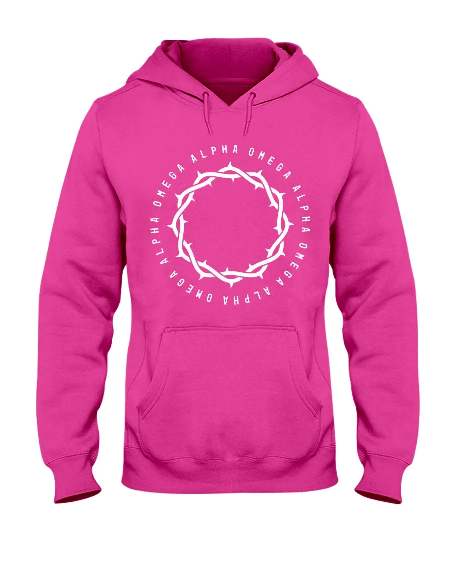 Alpha Omega - Large Crown - Hoodie