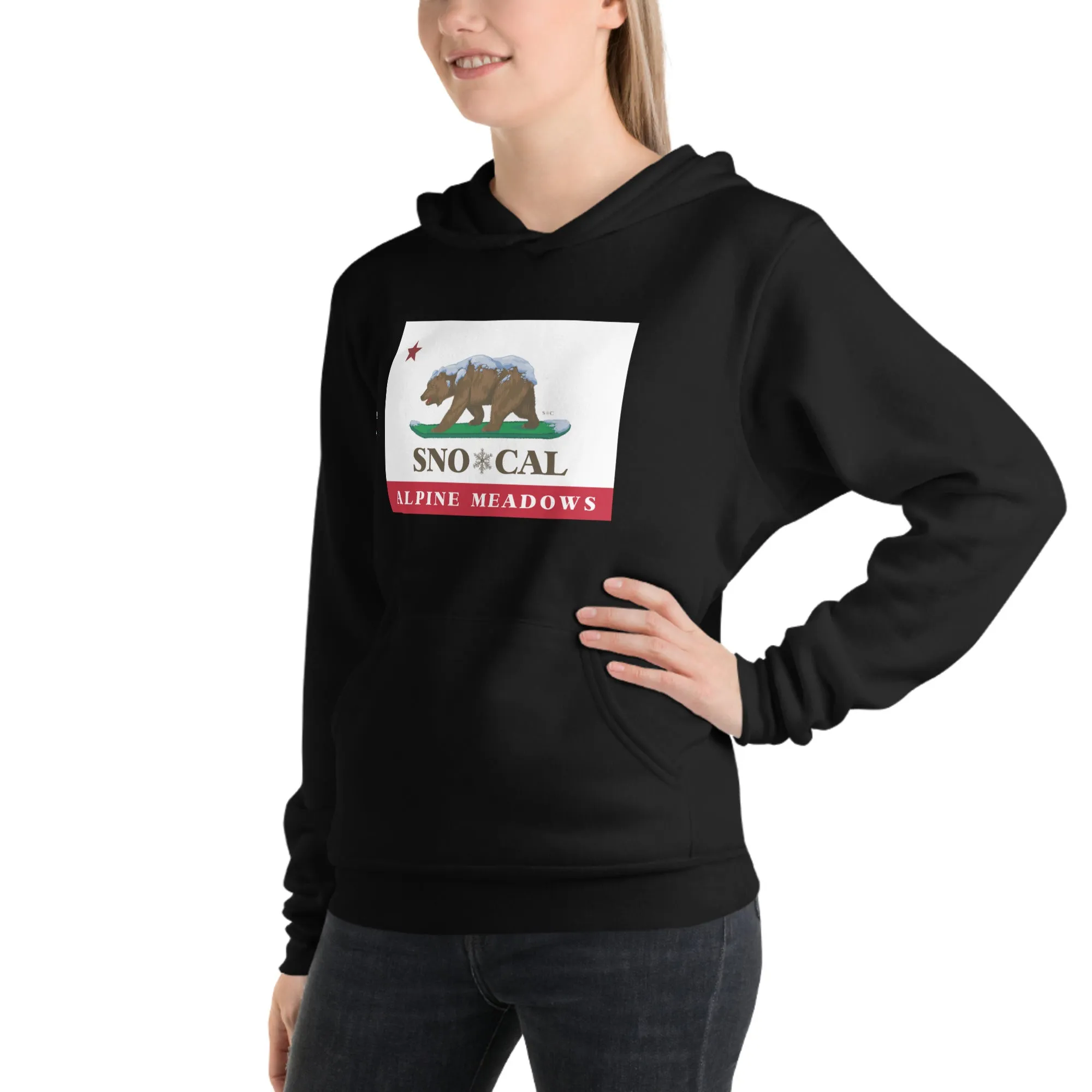 Alpine Meadows Sno*Cal flag hoodie