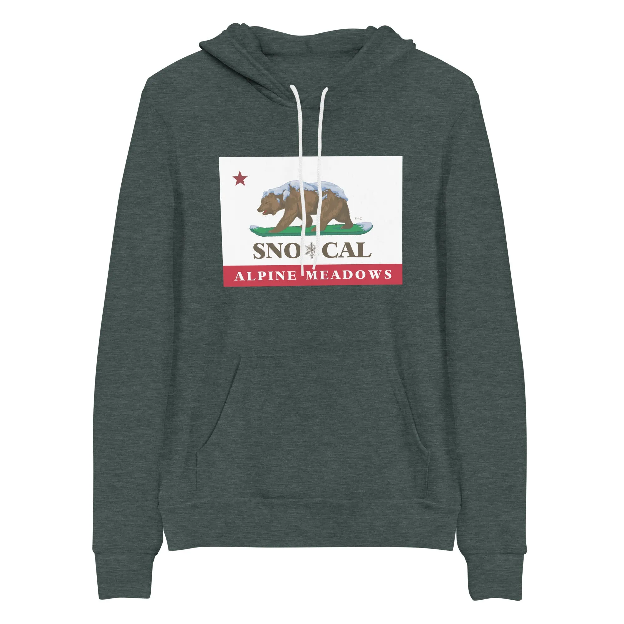 Alpine Meadows Sno*Cal flag hoodie