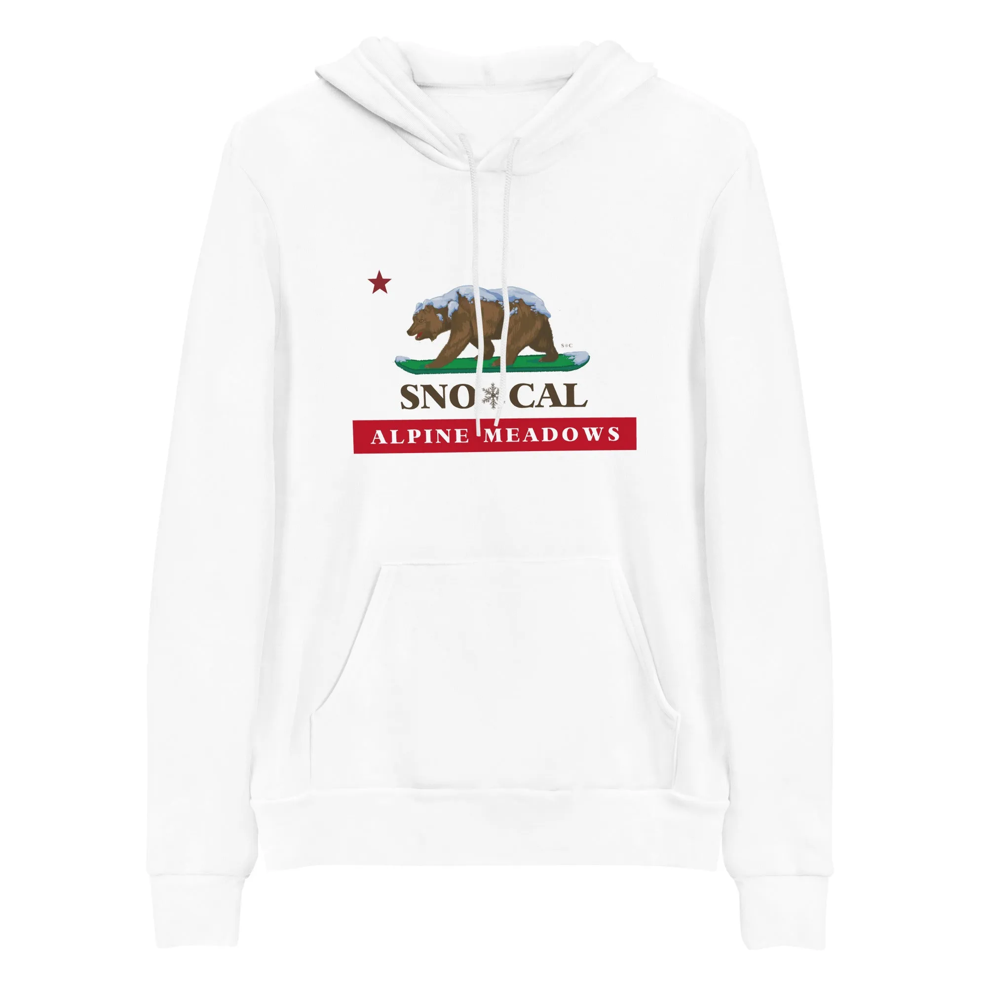 Alpine Meadows Sno*Cal flag hoodie