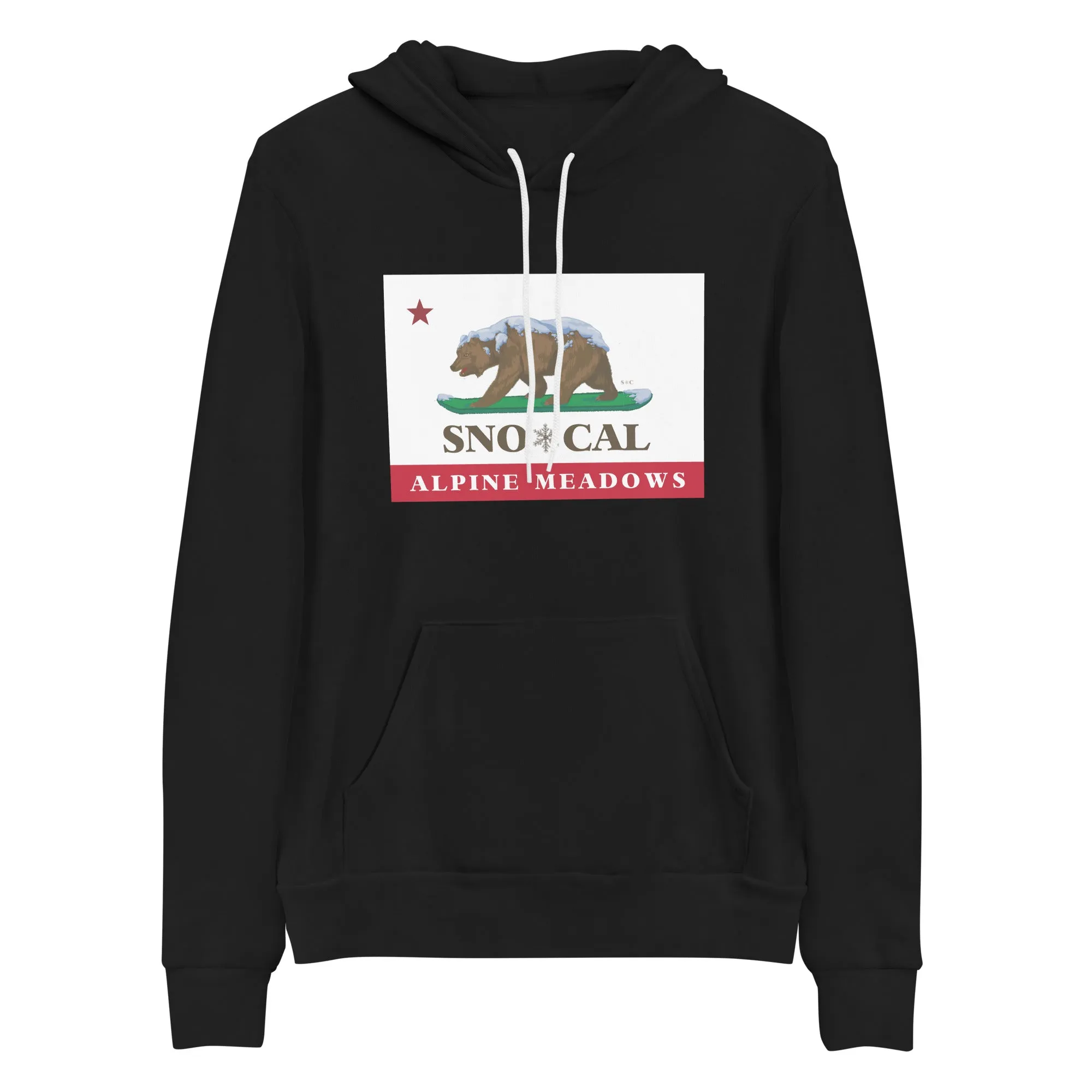Alpine Meadows Sno*Cal flag hoodie
