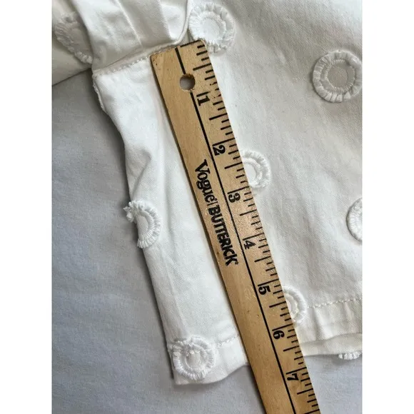 Anthropologie‎ Chino White Shorts Size 26 Relaxed Circles NWT
