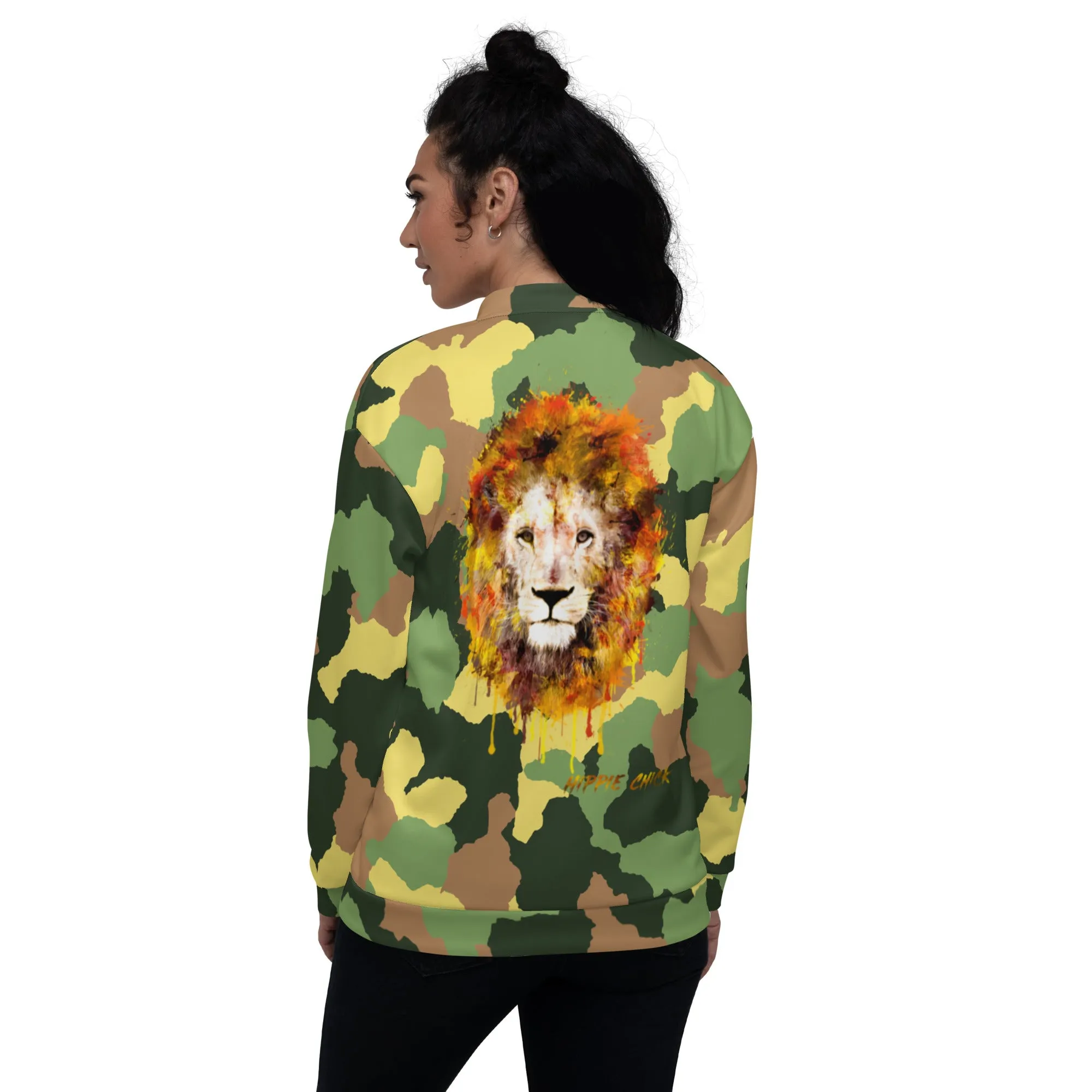 Army Camo Bomber Jacket - OG Hippie Chick