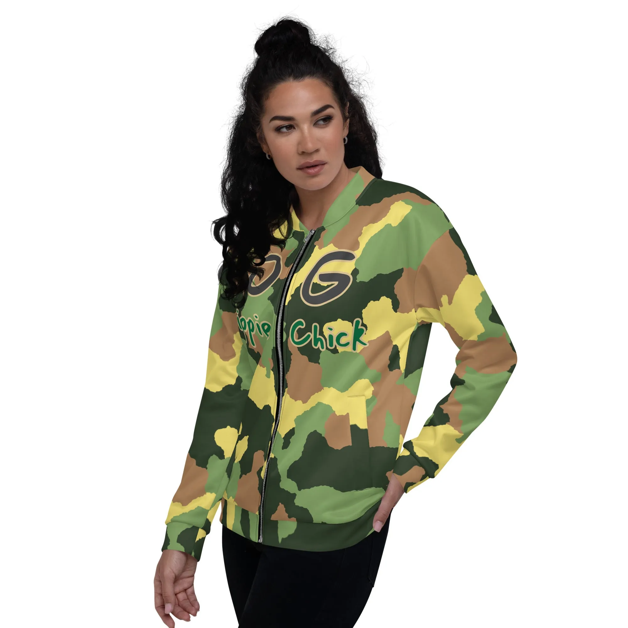Army Camo Bomber Jacket - OG Hippie Chick