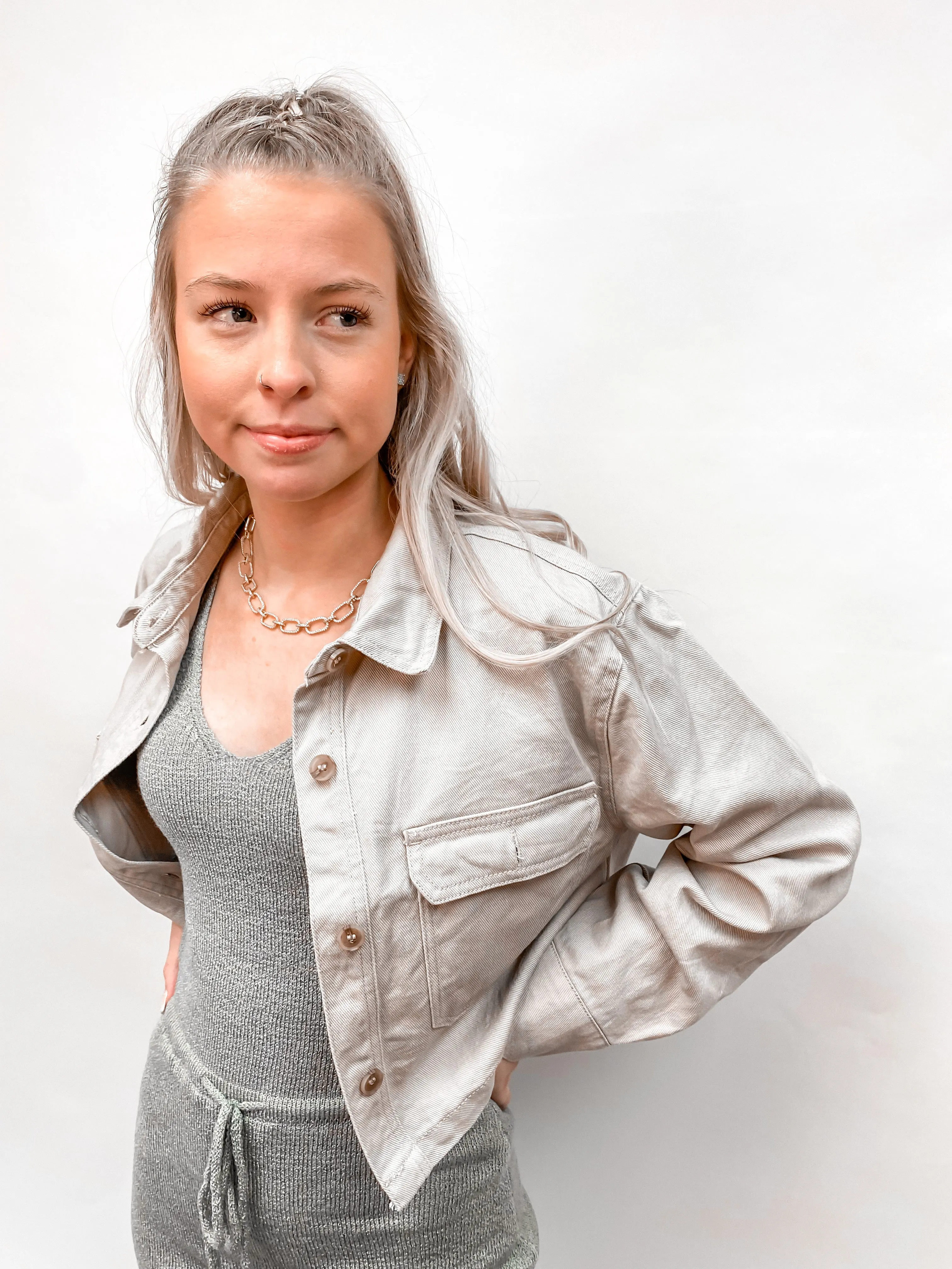 Aspen Snowfall Denim Jacket