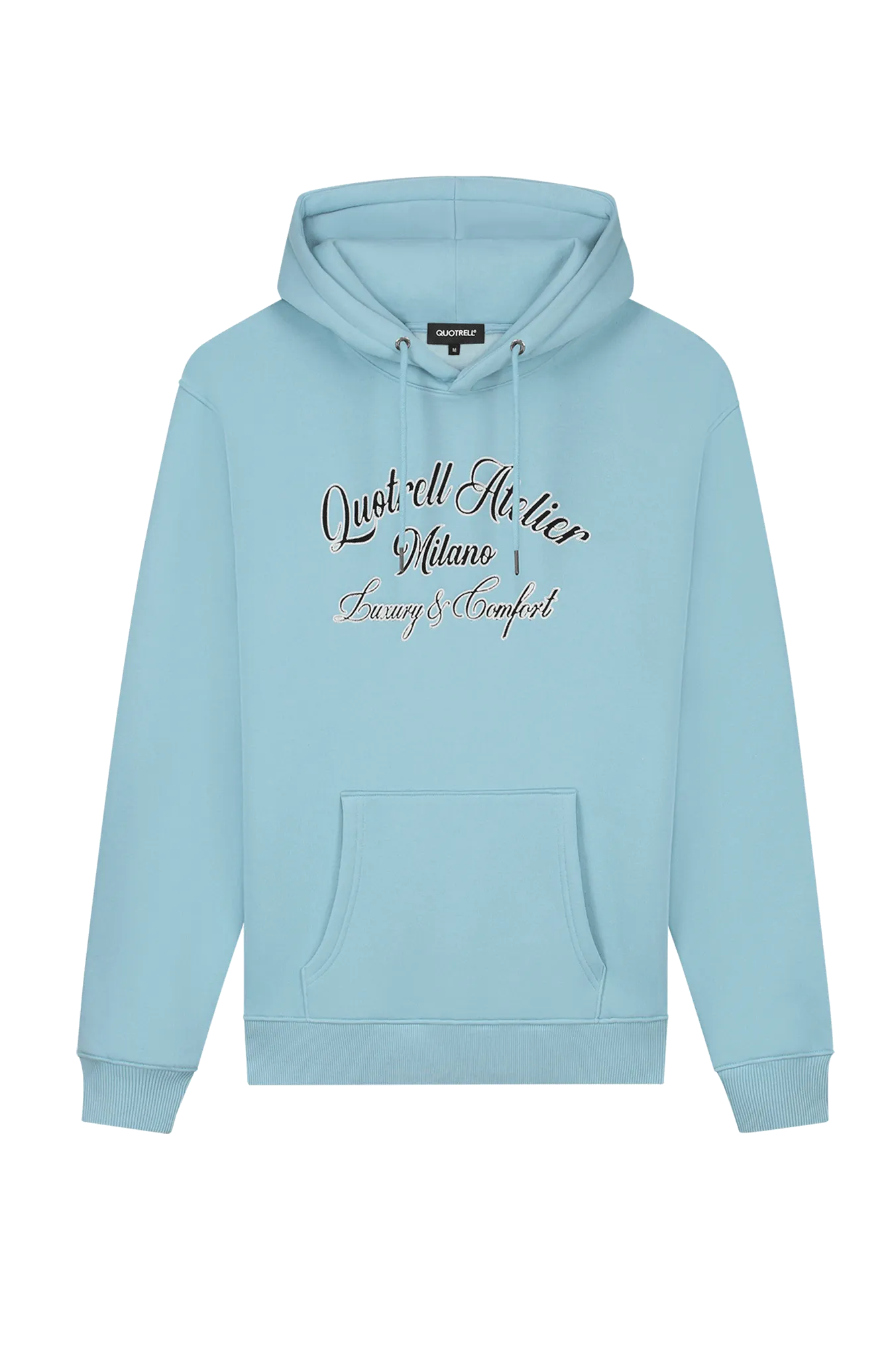 ATELIER MILANO CHAIN HOODIE | LIGHT BLUE/WHITE