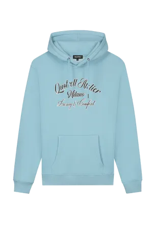 ATELIER MILANO CHAIN HOODIE | LIGHT BLUE/WHITE