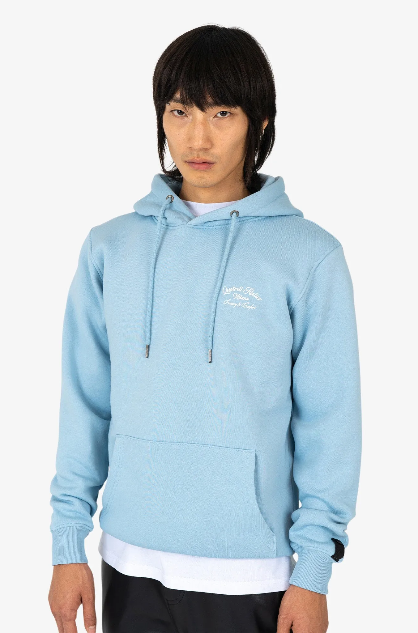 ATELIER MILANO HOODIE | LIGHT BLUE/WHITE