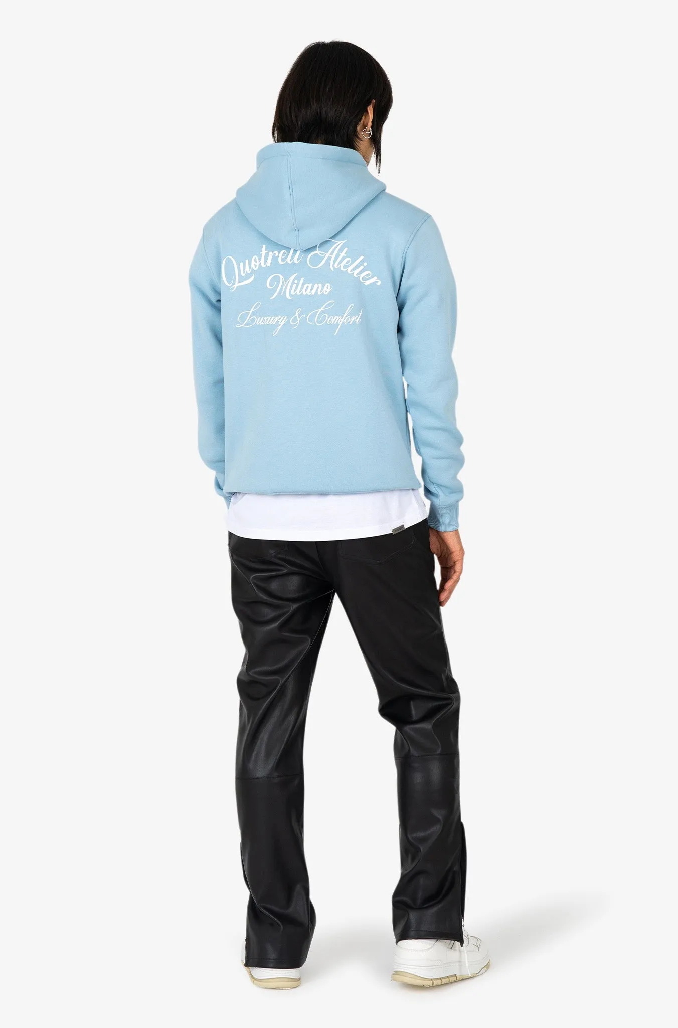 ATELIER MILANO HOODIE | LIGHT BLUE/WHITE
