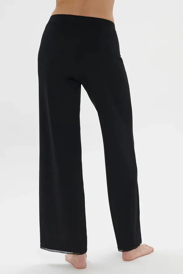 Aurore Simone perele loungerwear- 1C9660- Pant Black/ Poseidon Blue