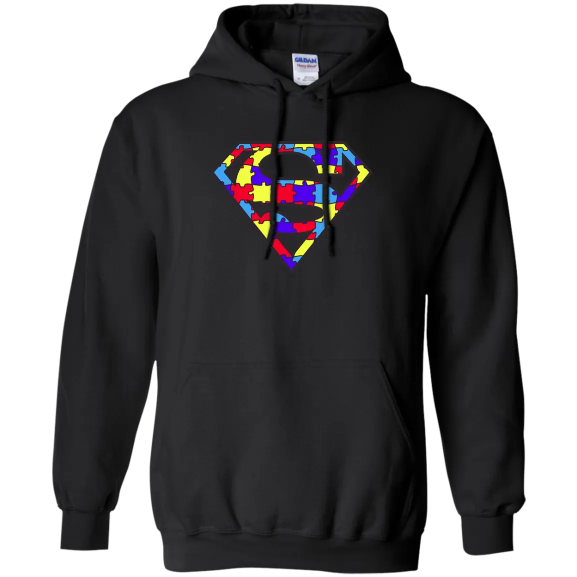 Autism Awareness Superman Logo Light Blue shirt