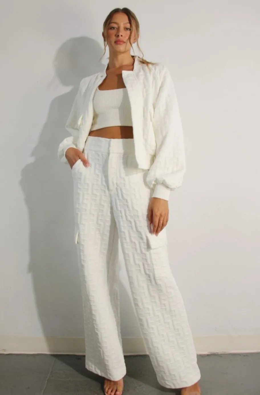 Autumn Bomber Jacket and Pant Set
