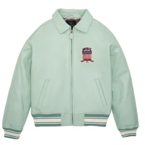 Avirex Fashion Bomber Leather Jacket For Sale