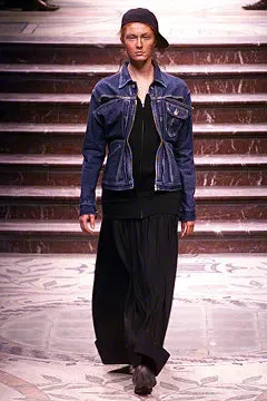 A/W 2002 Yohji Yamamoto runway deconstructed denim jacket - NEW