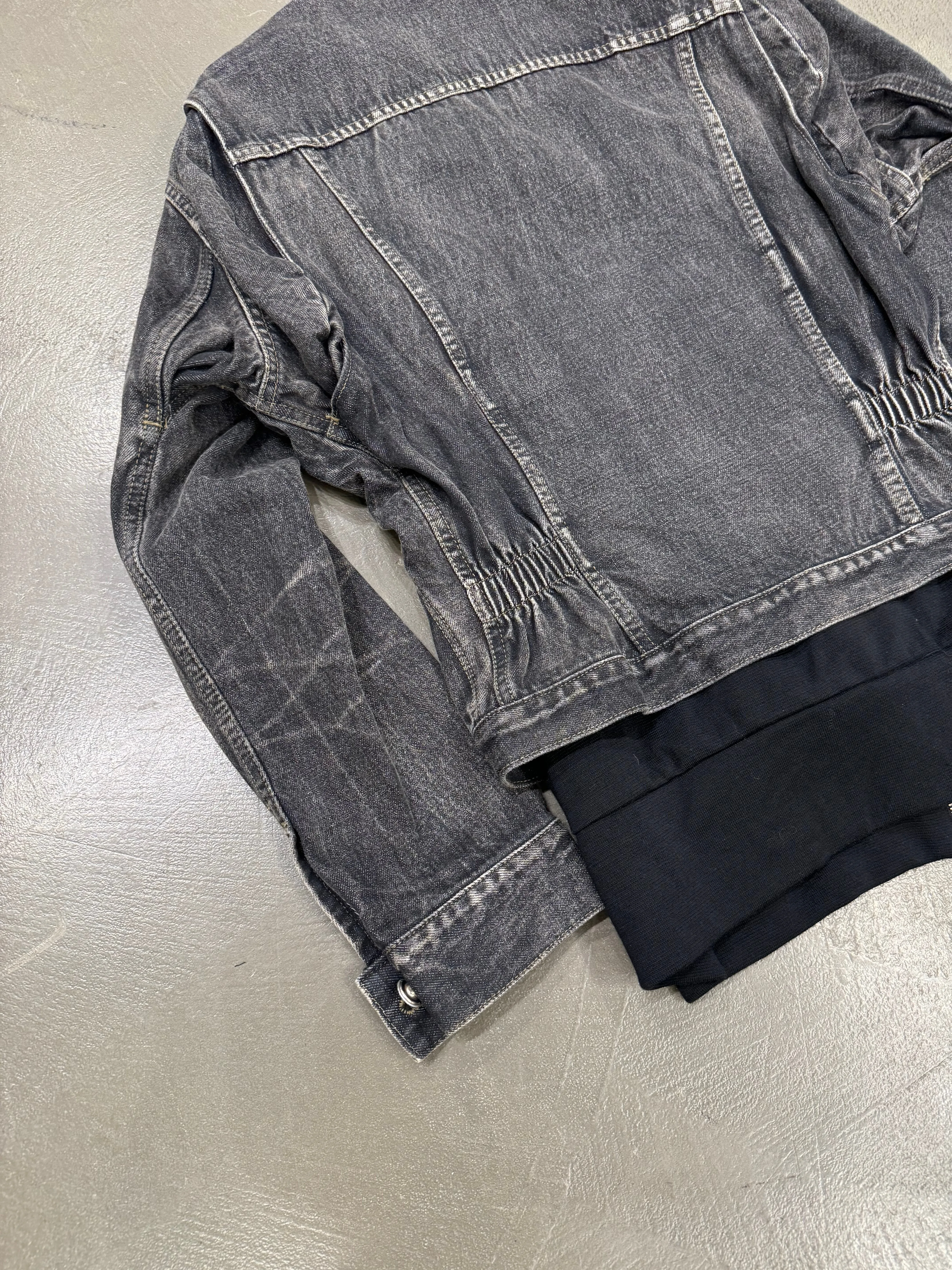A/W 2002 Yohji Yamamoto runway deconstructed denim jacket - NEW