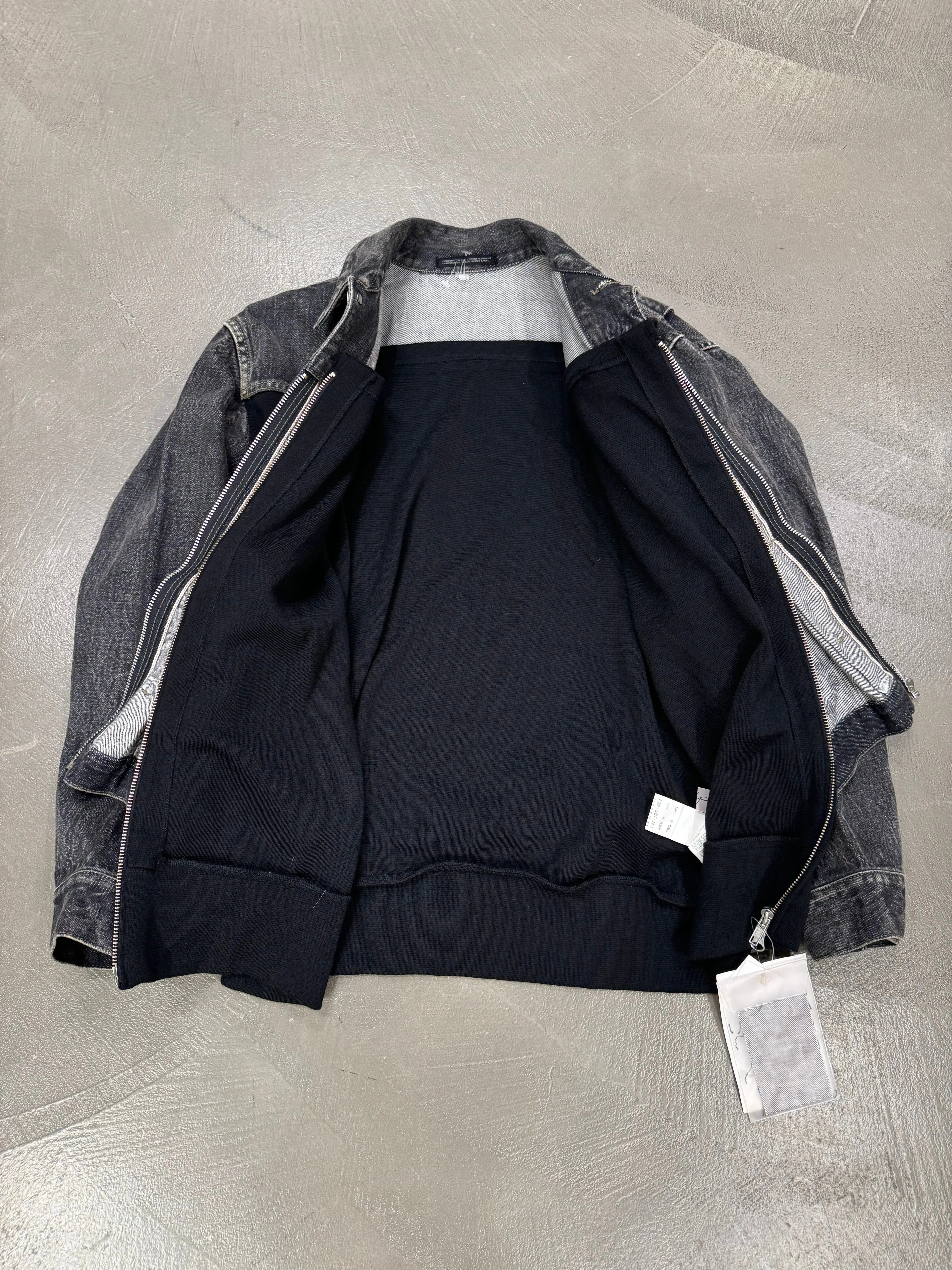 A/W 2002 Yohji Yamamoto runway deconstructed denim jacket - NEW