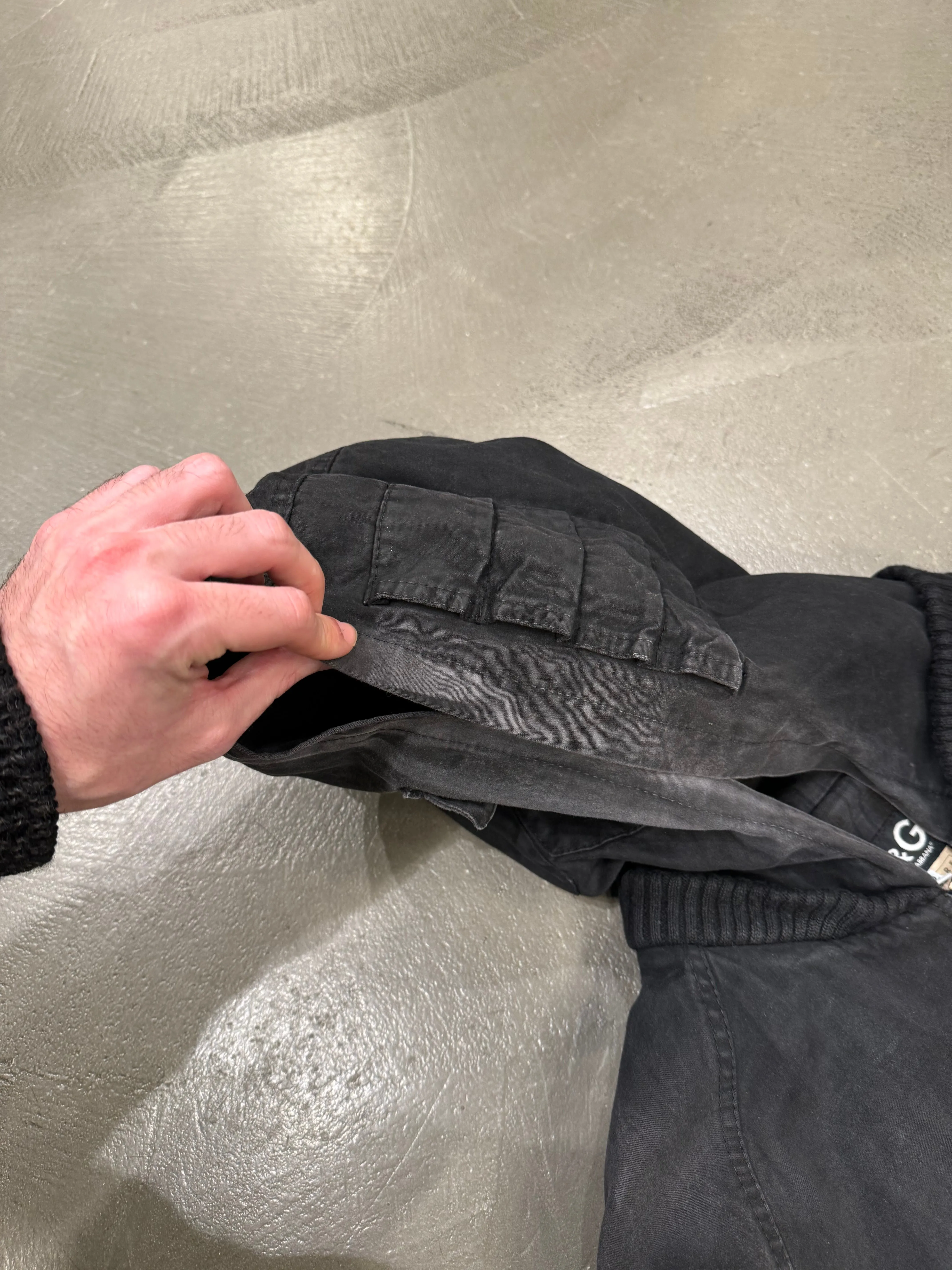 A/W 2003 Dolce & Gabbana multi pocket cargo bomber jacket