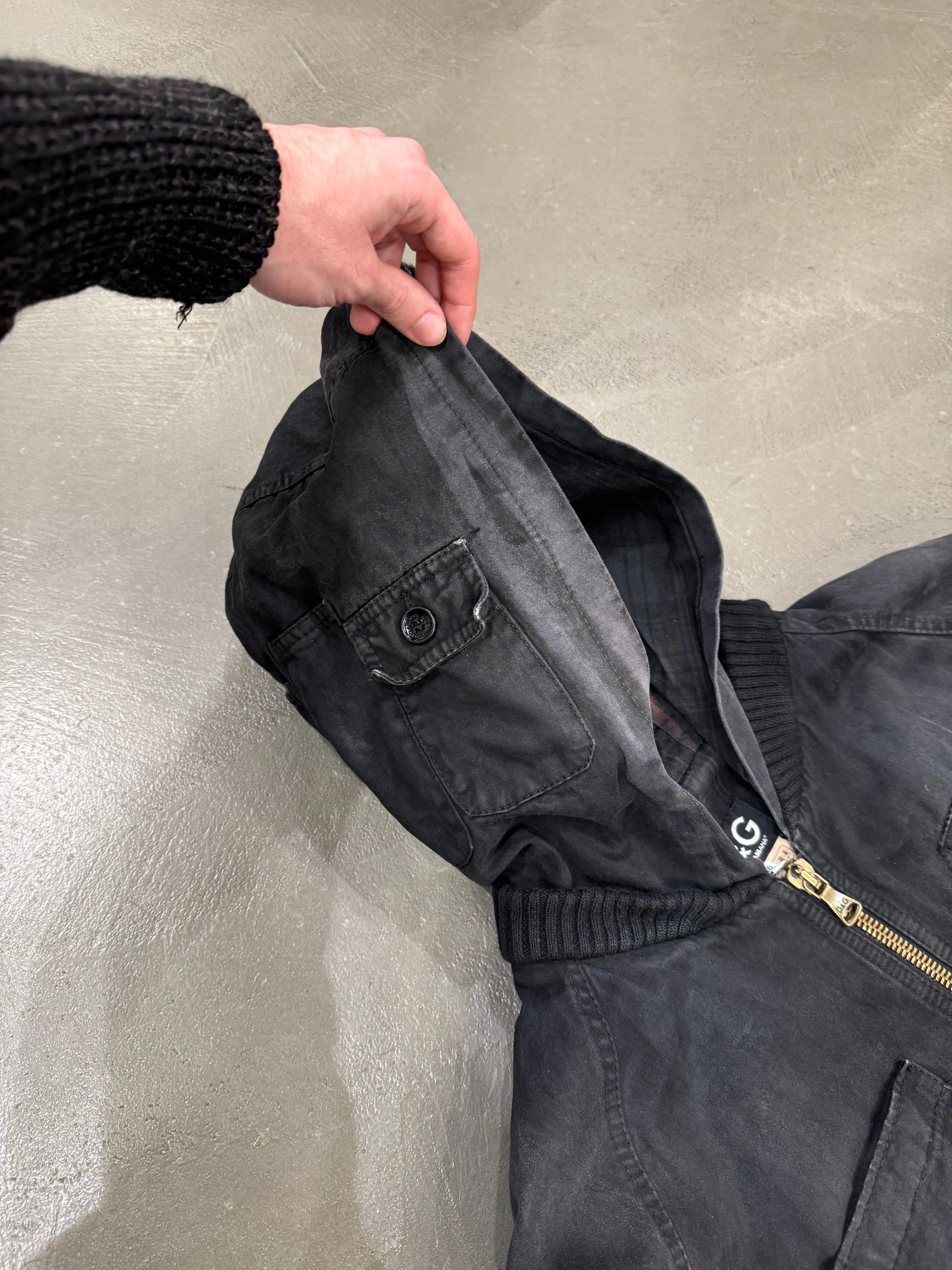 A/W 2003 Dolce & Gabbana multi pocket cargo bomber jacket