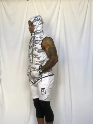 BAMN Camo Cut-Off Hoodie