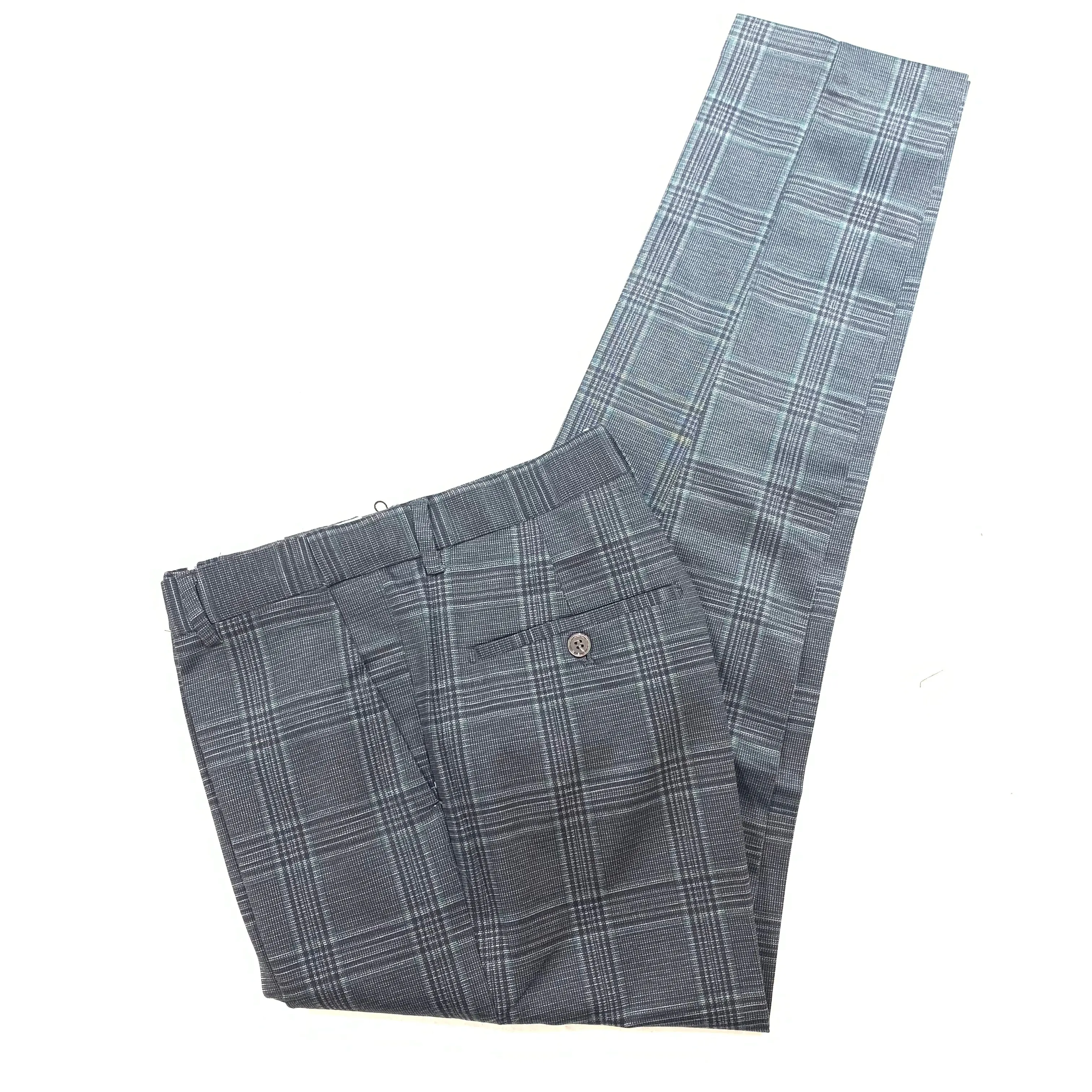 Barabas Black/Grey Checkered Plaid Dress Pants