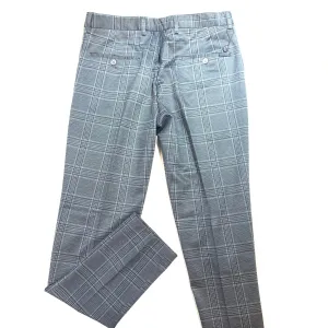 Barabas Black/Grey Checkered Plaid Dress Pants