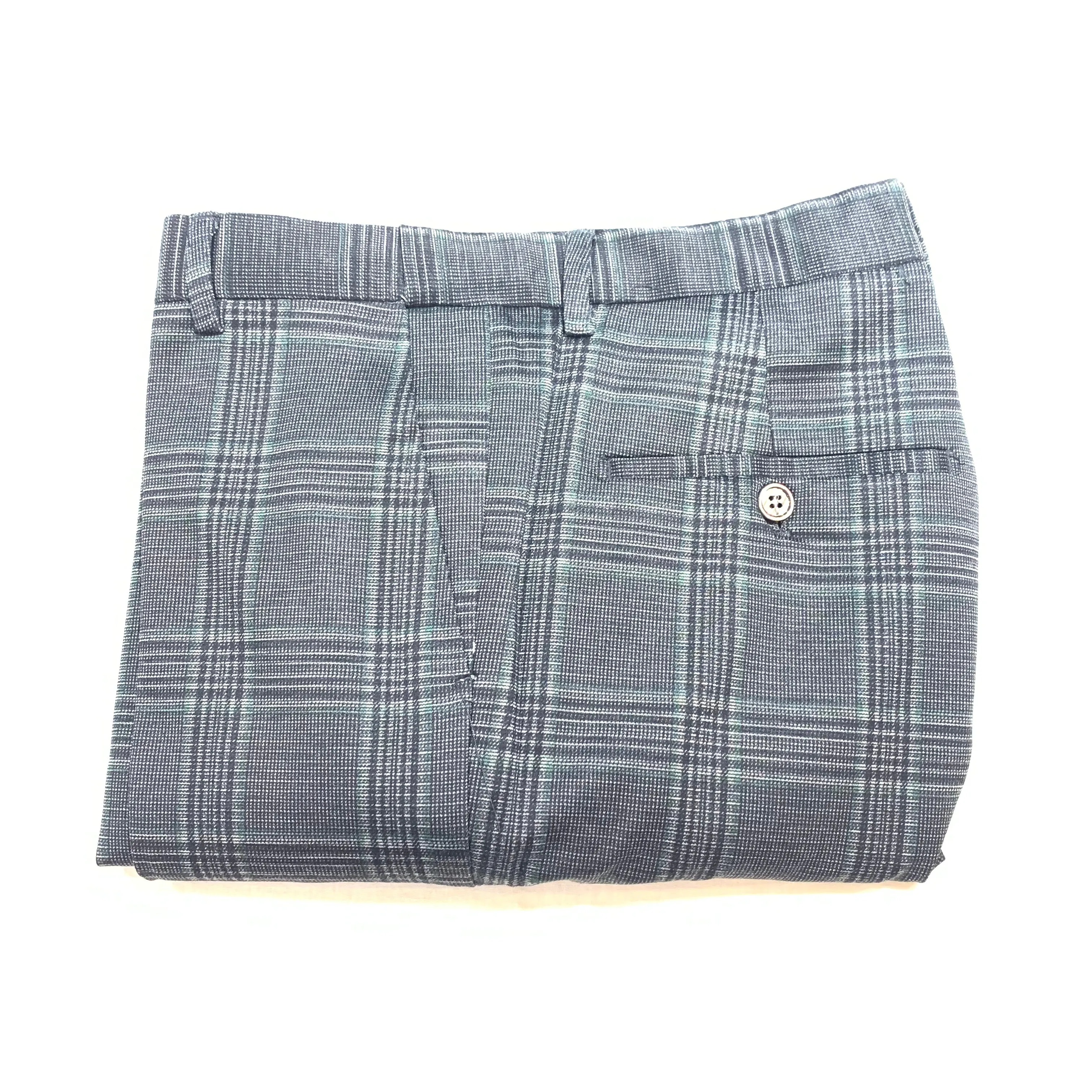 Barabas Black/Grey Checkered Plaid Dress Pants